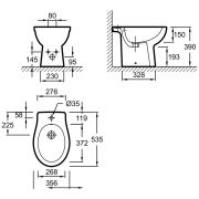Биде Jacob Delafon Patio E4190 напольное