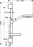 Душевой гарнитур Hansgrohe Raindance S 120 AIR 3jet (арт.27884)